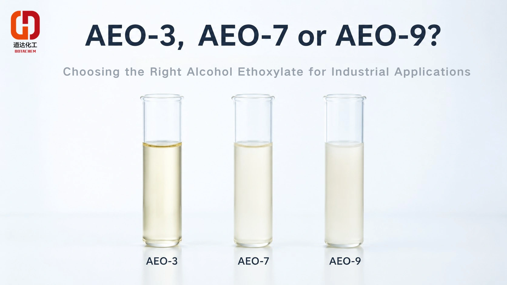 AEO-3, AEO-7 oder AEO-9? Auswahl des richtigen Alkoholethoxylats für industrielle Anwendungen
